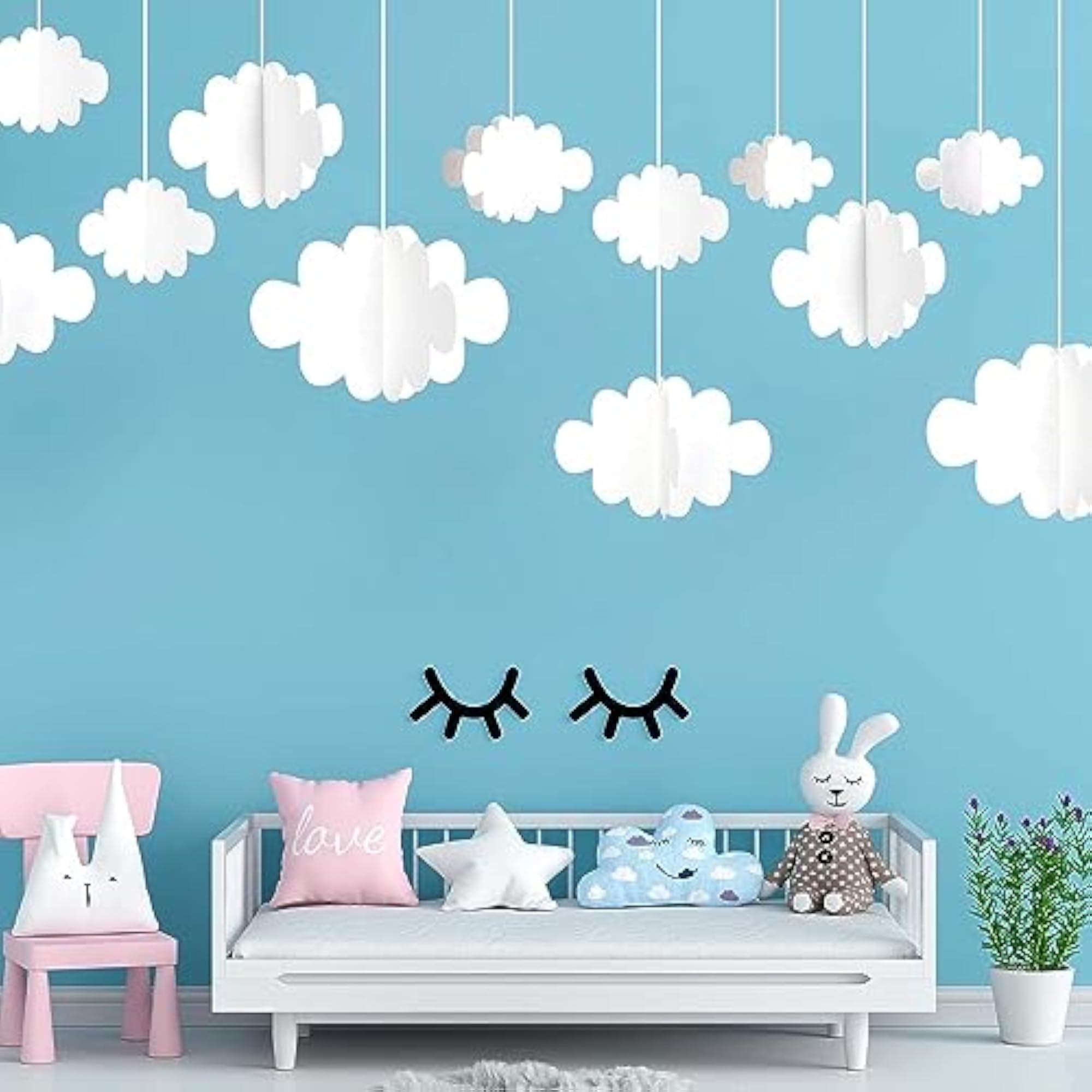 3D Cloud Decorations Hanging Clouds for Ceiling Decor